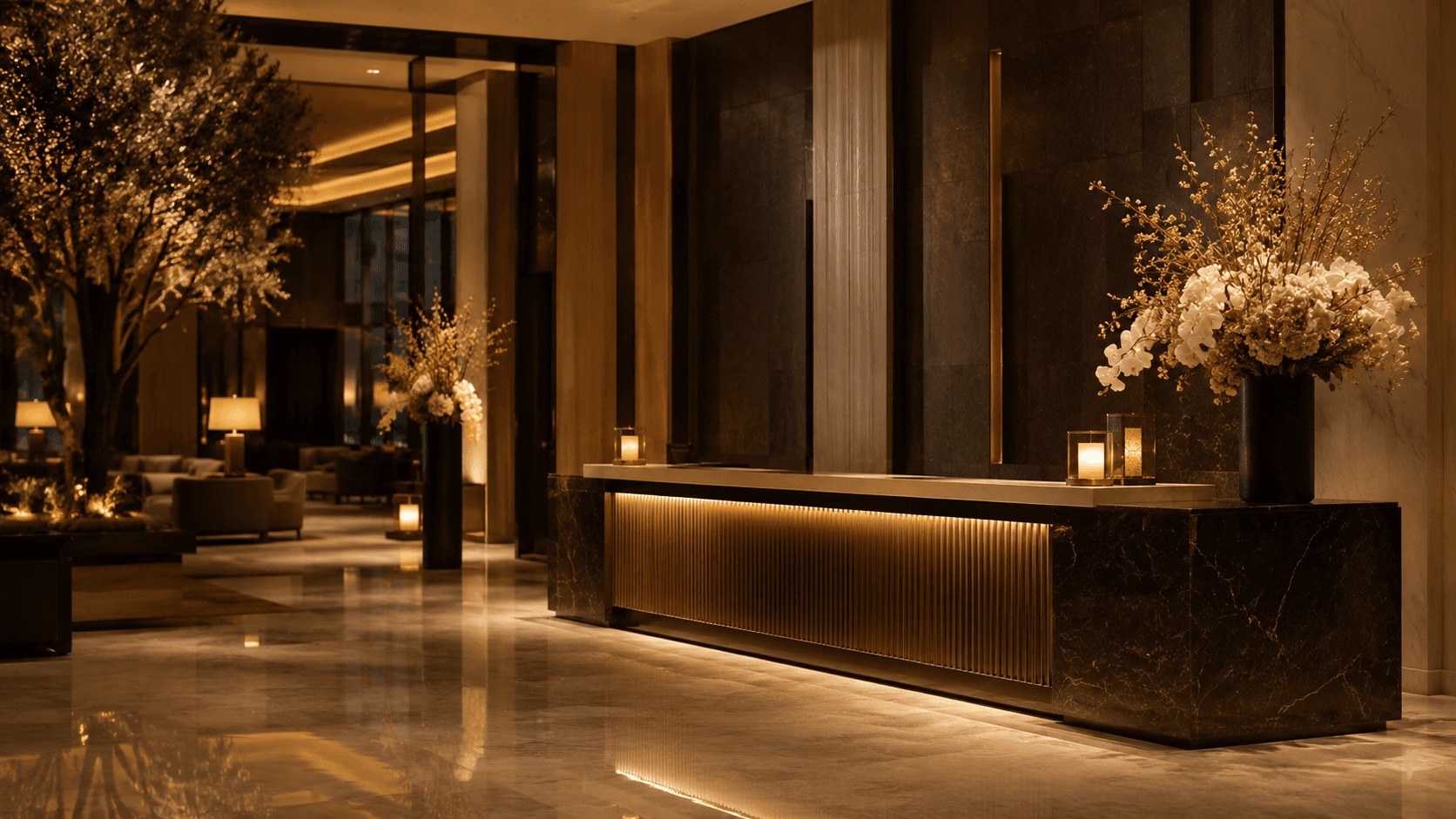 StayCore — luxury hotel reception